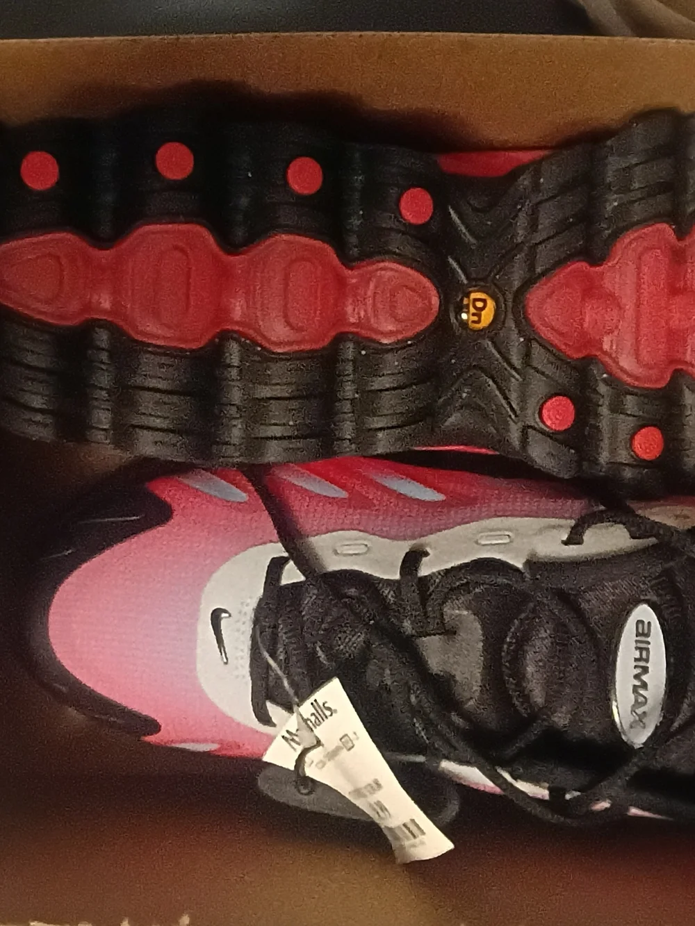 Nike Kids Gradient Red and Pink Air Max Sneakers
